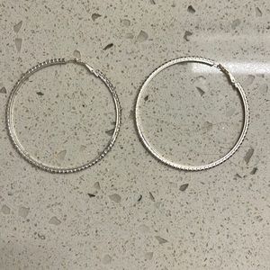 Large rhinestone earrings